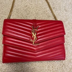 Saint Laurent YSL Sulpice Quilted Wallet On Chain